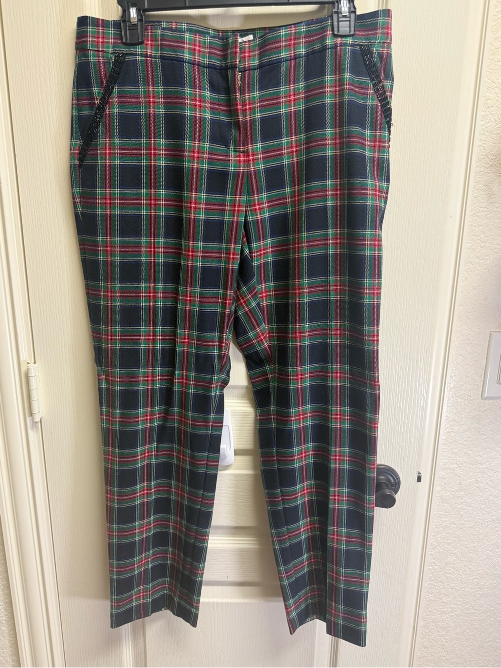 Vineyard Vines Tartan Plaid Dress Pants in Navy, Green & Red